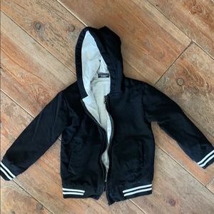 Little bipsy black zip up hoodie